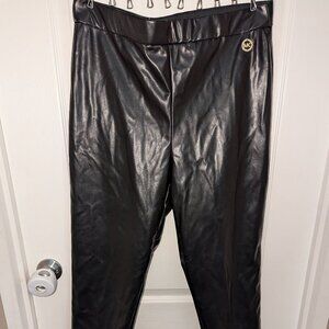 MK pleather leggings size Lg